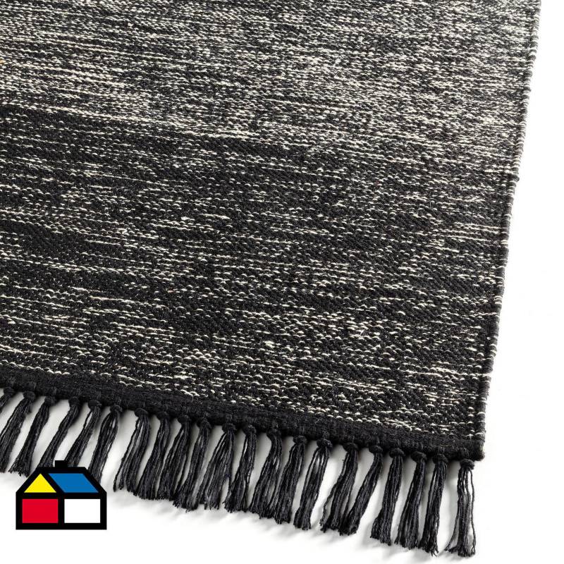 JUST HOME COLLECTION - Alfombra 50x90 cm negro/gris