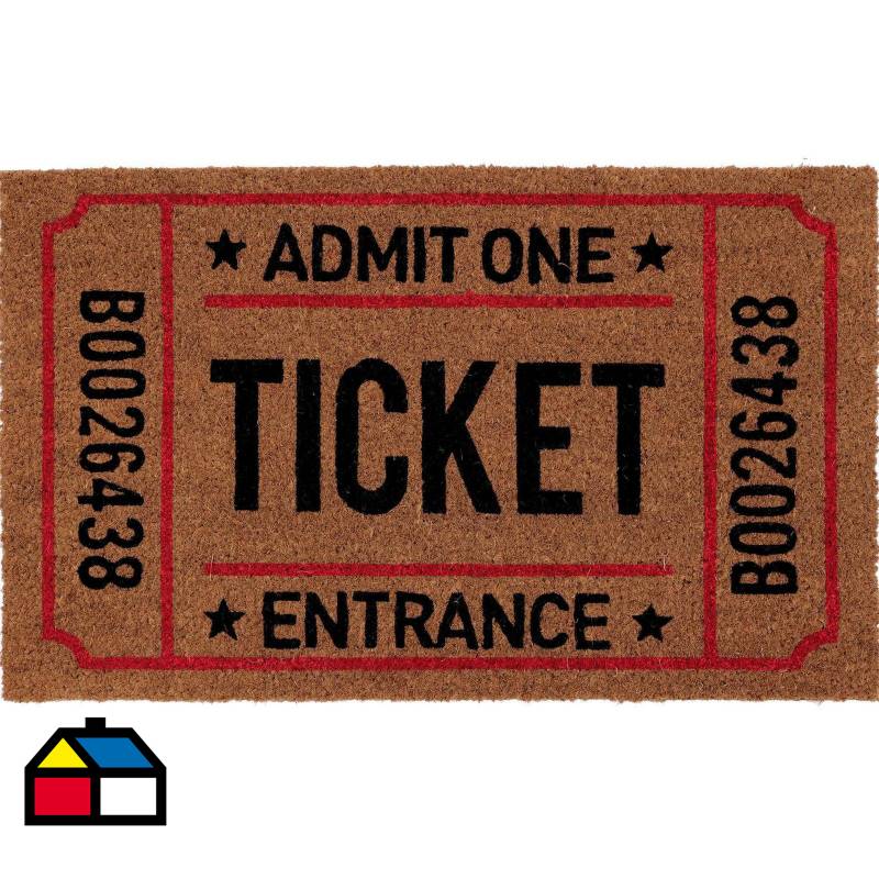 JUST HOME COLLECTION - Limpiapies Ticket 45x75 cm