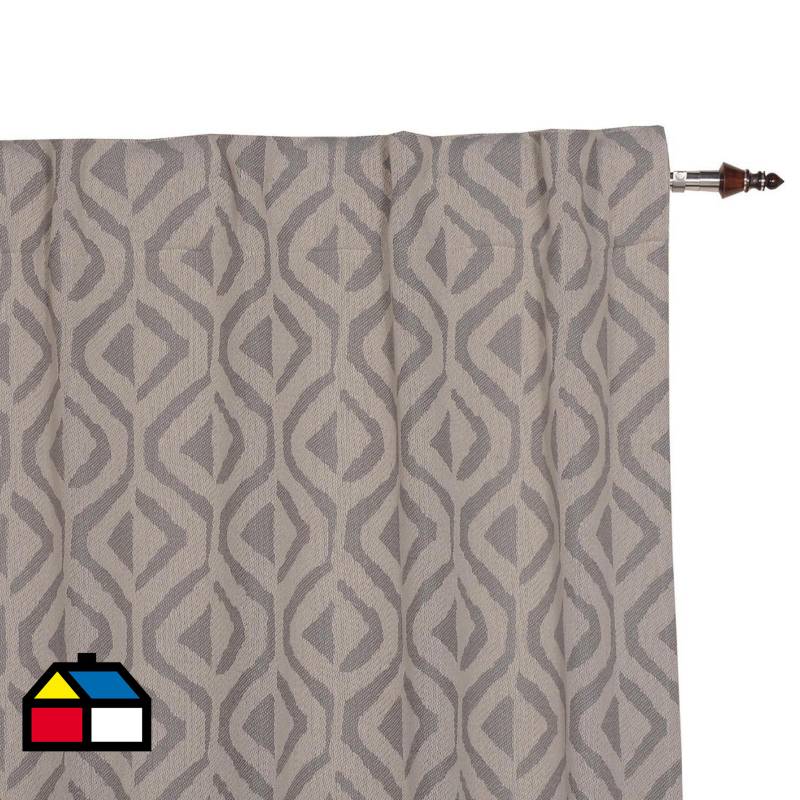 JUST HOME COLLECTION - Cortina 150x240 cm gris