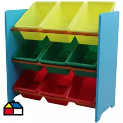 JUST HOME COLLECTION - Organizador 9 cajas Multicolor
