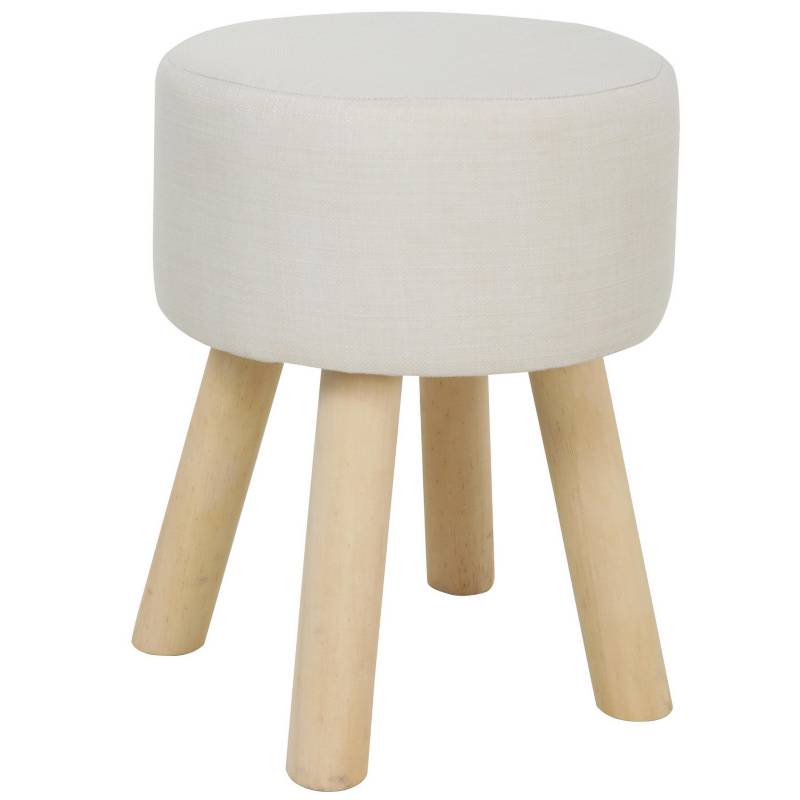 JUST HOME COLLECTION - Puff redondo beige
