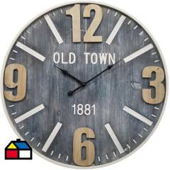 JUST HOME COLLECTION - Reloj old town 60 cm gris