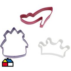 JUST HOME COLLECTION - Molde princesas 3 unidades