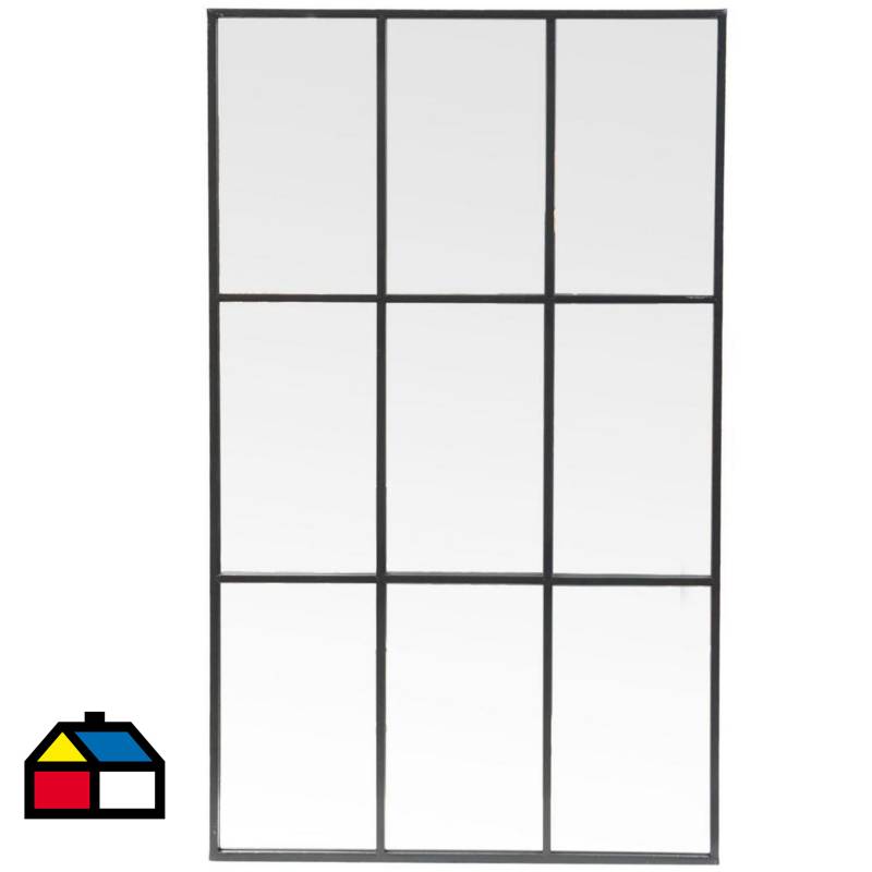 HOMY - Espejo window 61x101 cm negro