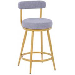 JUST HOME COLLECTION - Silla bar golicc gris
