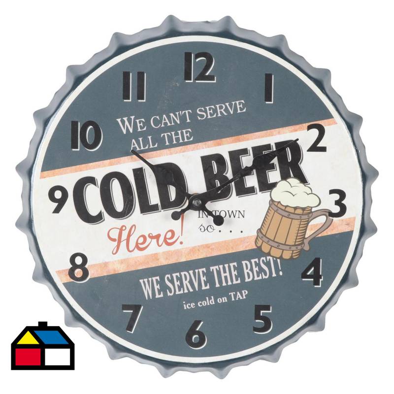 HOMY - Reloj cold beer 30 cm