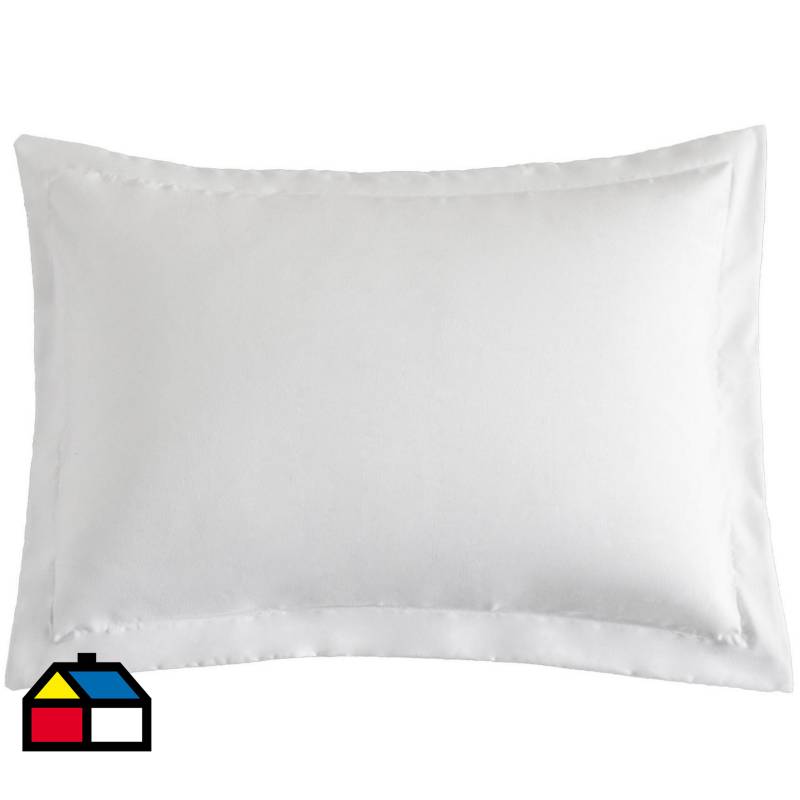 HOMY - Pack 2 fundas almohada 50x70+5 cm blanco
