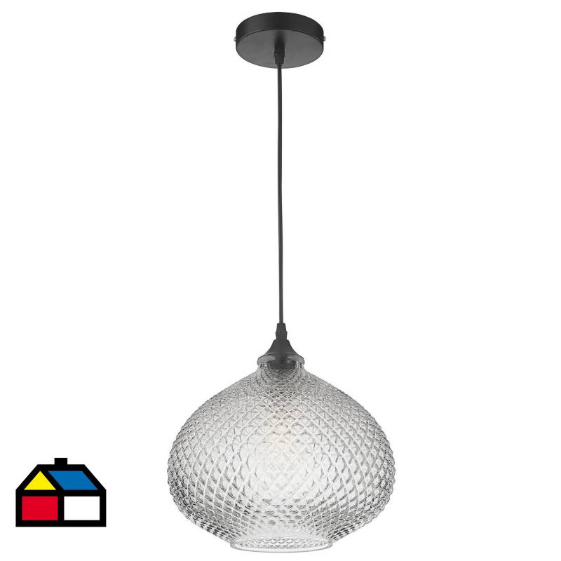 JUST HOME COLLECTION - Lámpara colgante 1 luz E27 transparente
