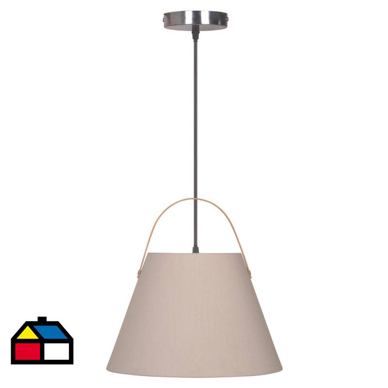 JUST HOME COLLECTION - Lámpara colgante 1 luz E27 beige