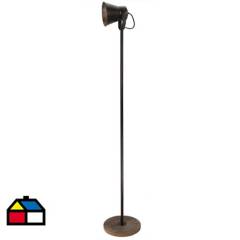 JUST HOME COLLECTION - Lámpara de pie 1 luz E27 negra