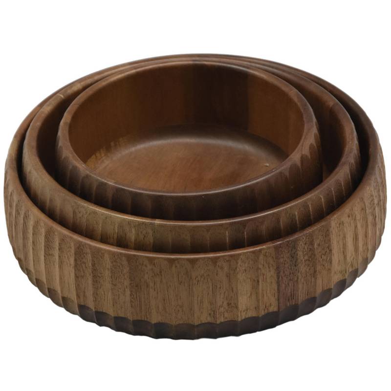 JUST HOME COLLECTION - Set 3 bowl bambú