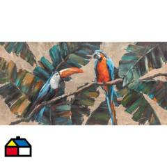 HOMY - Canvas tucans 120x60 cm