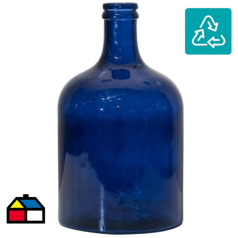 VIDRIOS SAN MIGUEL - Botella retro 43 cm azul