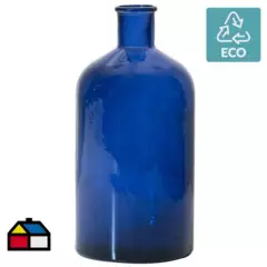 VIDRIOS SAN MIGUEL - Botella retro 28 cm Azul