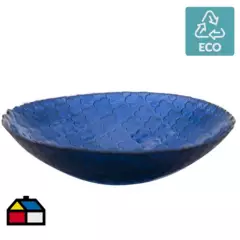 VIDRIOS SAN MIGUEL - Bowl 40 cm azul. Azul