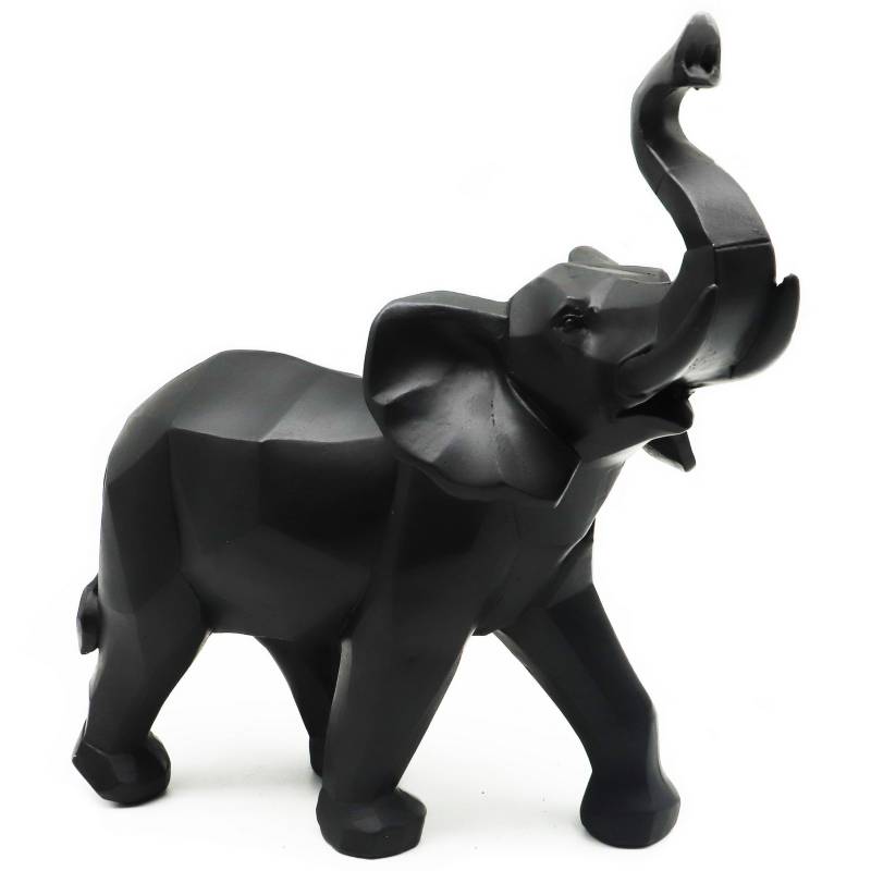 JUST HOME COLLECTION - Figura elefante origami negro 30 cm