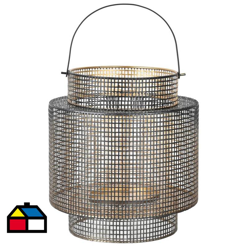 JUST HOME COLLECTION - Farol metal 21x23 cm
