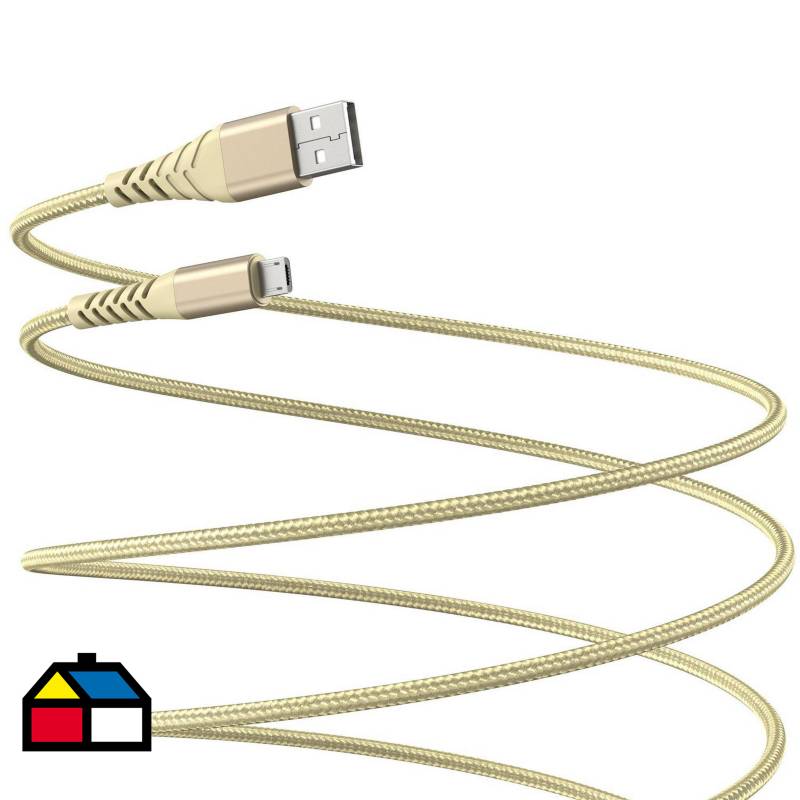 DAIRU - Cable USB a micro 3 metros gold