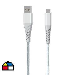 DAIRU - Cable USB A micro 3 metros silver
