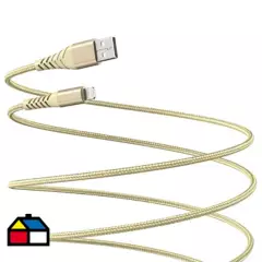 DAIRU - Cable USB a lightning 3 metros gold