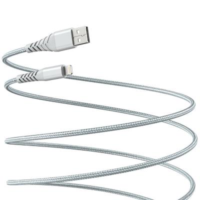 Cable USB a lightning 3 metros silver