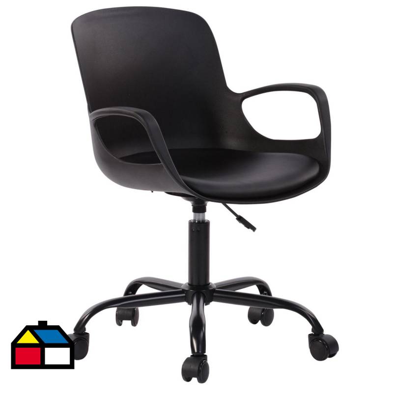 JUST HOME COLLECTION - Silla para PC color  negra. Negro
