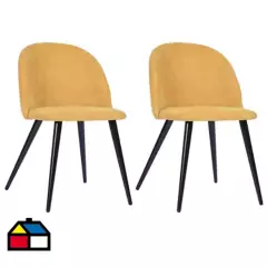 SIN MARCA - Set de 2 sillas 56x49x77 cm