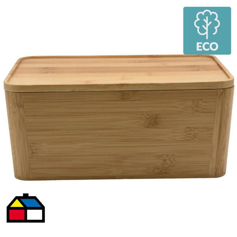 JUST HOME COLLECTION - Caja bambu con tapa 20x28,5x12,5 cm