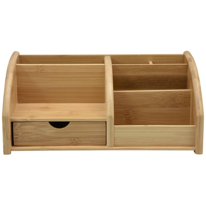 HOMY - Organizador escritorio bambu 14x27x12 cm
