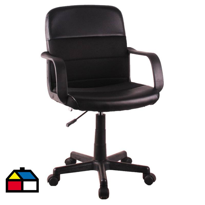 JUST HOME COLLECTION - Silla para PC color  negra. Negro