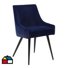 JUST HOME COLLECTION - Silla azul 57x53x88,5 cm