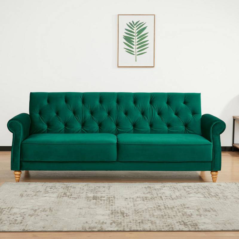 66'' Sofa Cama Futon De Espuma Individual Para Sala Modernos Habitacion  Baratos