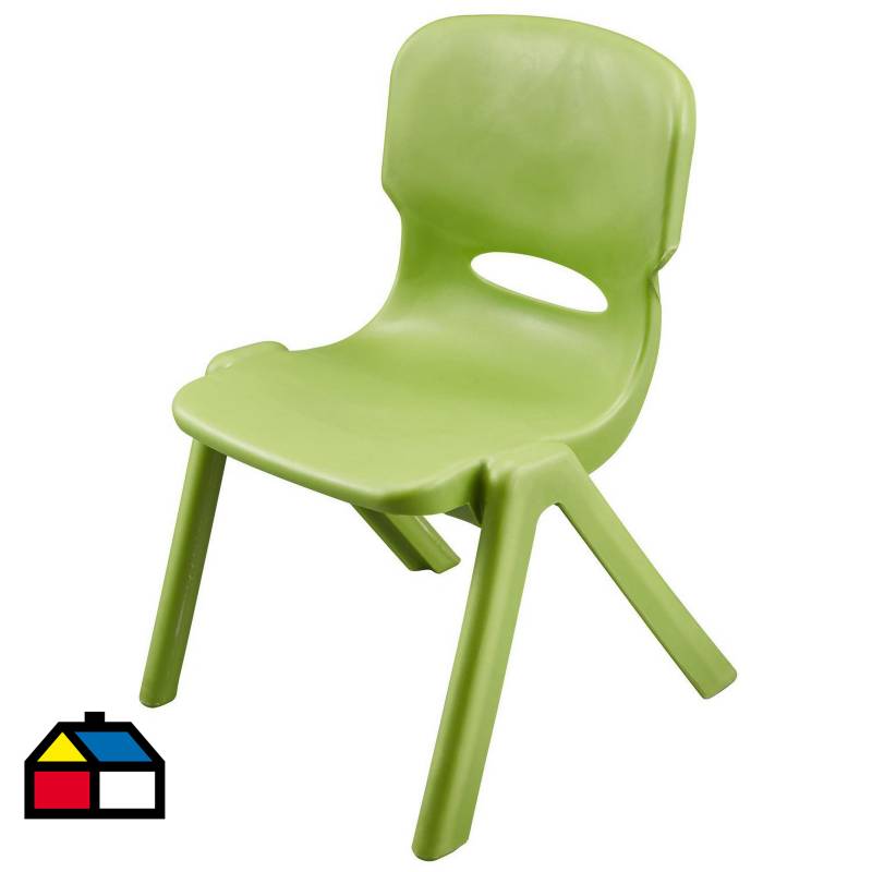 JUST HOME COLLECTION - Silla infantil verde 34x37x52,5 cm