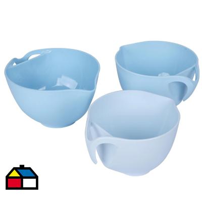 BINO Plastic Mixing Bowls with Lids Set - Plastic Mixing Bowl Set