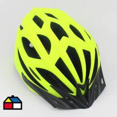 AUTOSTYLE - Casco amarillo bicicleta con luz M
