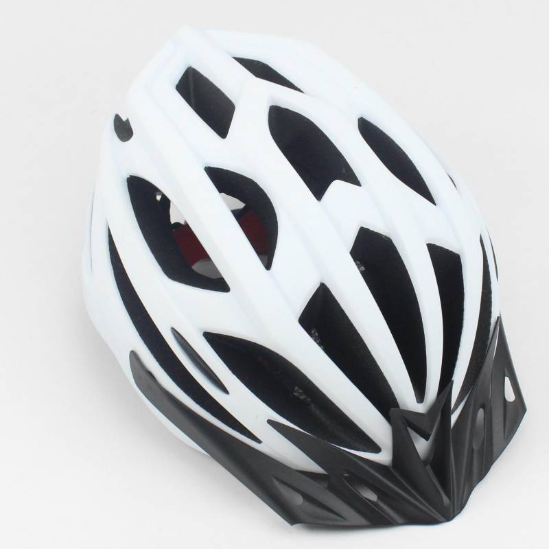 AUTOSTYLE - Casco blanco bicicleta con luz M