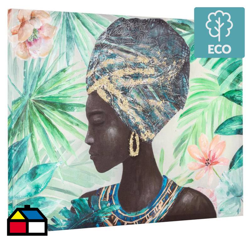 HOMY - Canvas african verde 80x60 cm