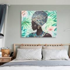 HOMY - Canvas african verde 80x60 cm