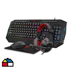HAVIT - Kit gamer 4 en 1 (Audifonos+teclado+mouse+pad mouse)