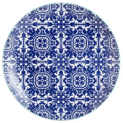 Plato 24 cm diseño azul