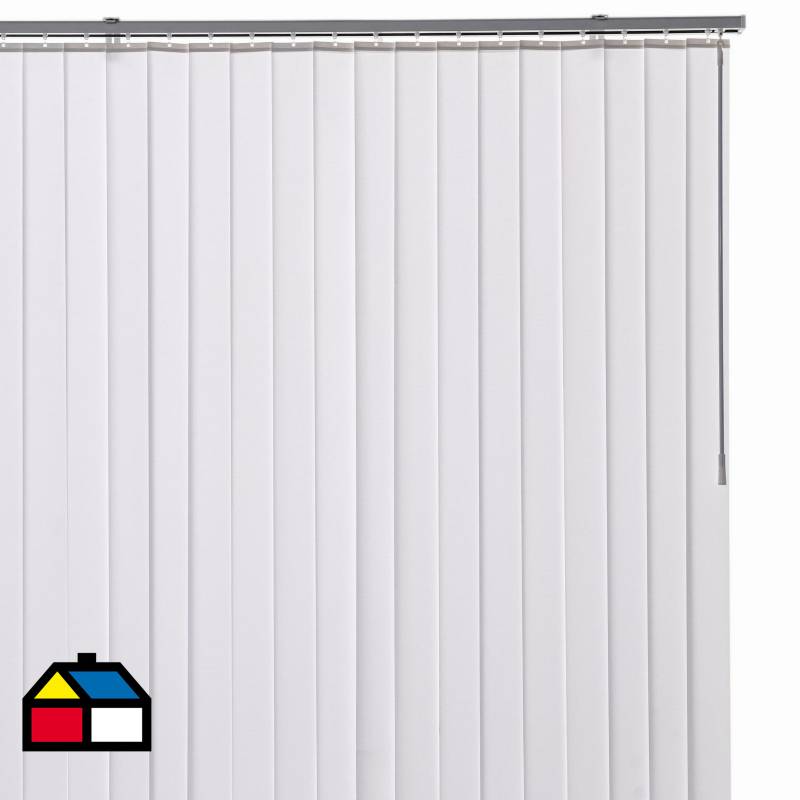JUST HOME COLLECTION - Persiana vertical PVC 200x215 cm blanca