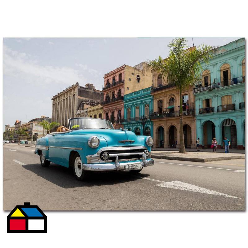 HOMY - Canvas acrílico Cuba 2 50x70 cm