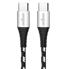 UBERMANN - Cable carga rápida Tipo C a Tipo C hecho con Kevlar 2 mts