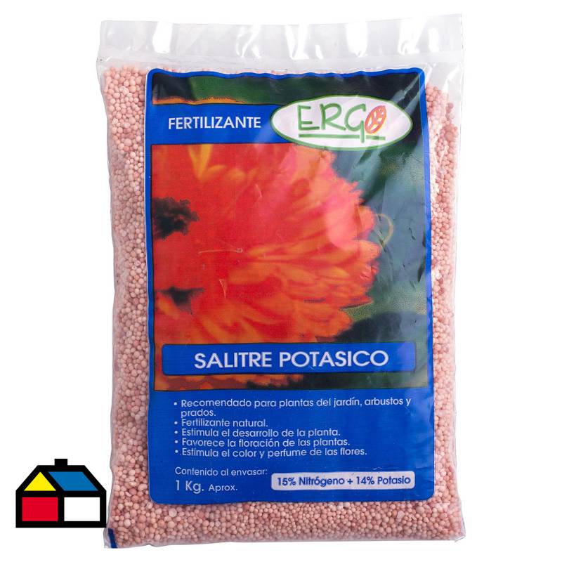 ERGO - Fertilizante para plantas salitre potásico 1 kg bolsa