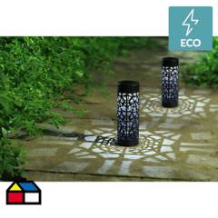 JUST HOME COLLECTION - Estaca solar Led tubo negro