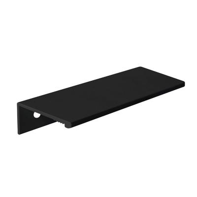 Perfil de Aluminio FLAT 17x7mm, NEGRO, Cover Negro, 2m