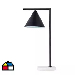 JUST HOME COLLECTION - Lámpara de mesa cono 1 luz E27 negra
