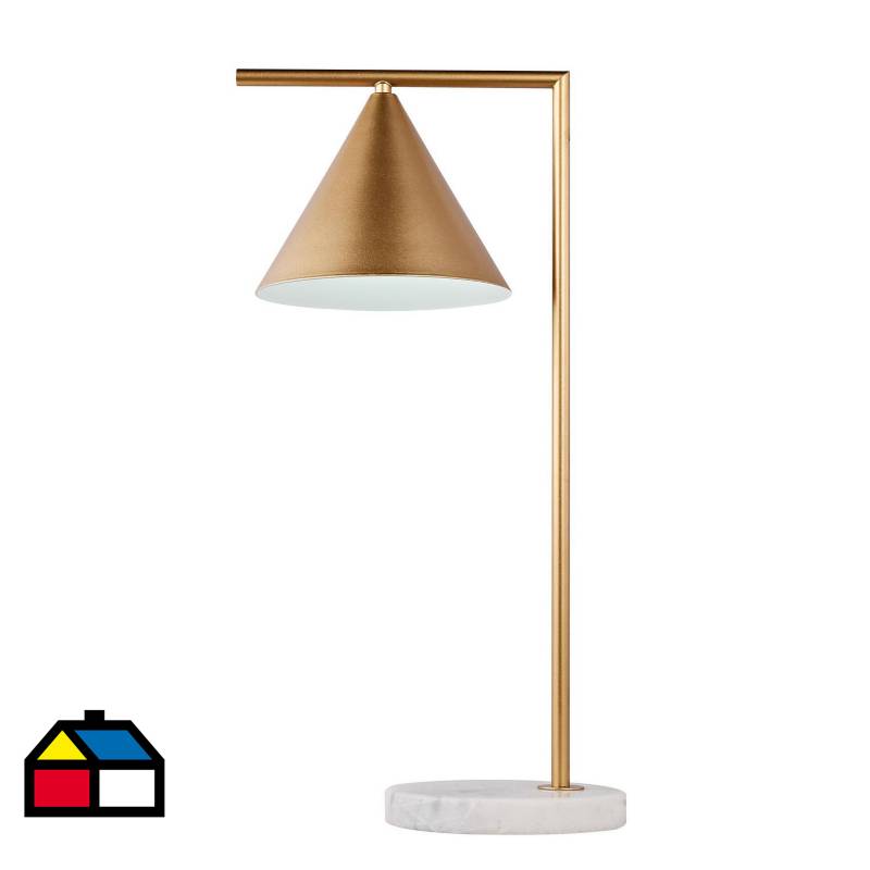 JUST HOME COLLECTION - Lámpara de mesa cono 1 luz E27 dorada