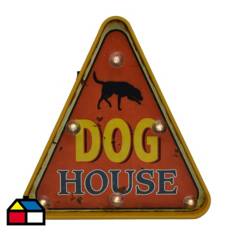 HOMY - Letrero Led Dog House rojo