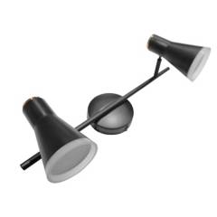 JUST HOME COLLECTION - Barra Led pipa 2 luces negro
